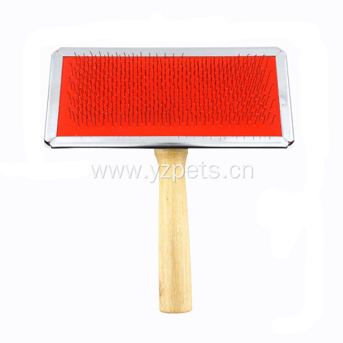 Wooden Handel Dog Grooming Brush